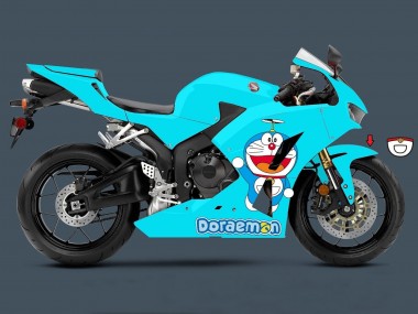 Carénages Moto Honda CBR600RR 2013-2023 - Bleu Clair Doraemon Abordables