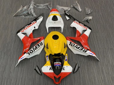 Carénages Moto Honda CBR600RR 2007-2008 - Jaune Blanc Rouge Noir Brillant Repsol HRC Abordables