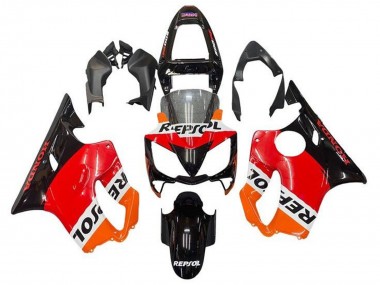 Carénage Moto Honda CBR600 F4i 2001-2003 - Orange Blanc Rouge Noir Brillant Repsol Abordables
