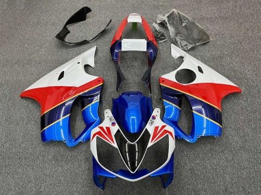 Carénages Moto Honda CBR600 F4i 2001-2003 - Blanc Rouge Bleu Bleu Foncé Abordables
