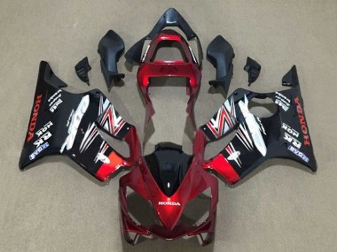 Carénages Moto Honda CBR600 F4i 2001-2003 - Bonbon Rouge Noir Brillant Abordables