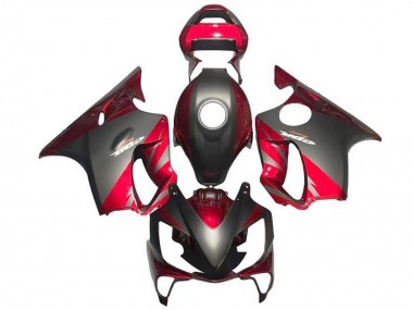 Carénages Moto Honda CBR600 F4i 2001-2003 - Rouge Noir Mat Abordables