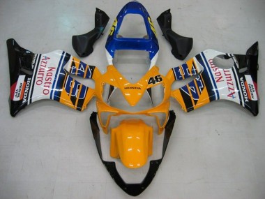 Carénages Moto Honda CBR600 F4i 2001-2003 - Jaune Blanc Bleu Noir Brillant Nastro Azzurro Abordables