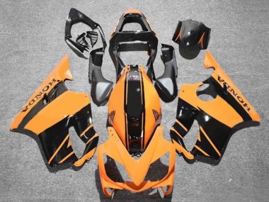 Carénages Moto Honda CBR600 F4i 2001-2003 - Orange Noir Brillant Bande Abordables