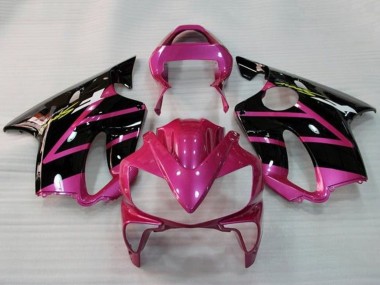 Carénages Moto Honda CBR600 F4i 2001-2003 - Rose Noir Brillant Bande Abordables