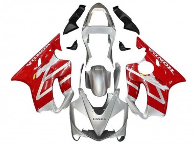 Carénages Moto Honda CBR600 F4i 2001-2003 - Argent Rouge Abordables
