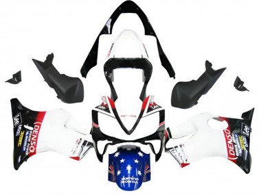 Carénages Moto Honda CBR600 F4i 2001-2003 - Blanc Bleu Rouge Noir Brillant DENSO Star Abordables