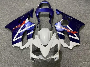 Carénages Moto Honda CBR600 F4i 2001-2003 - Blanc Bleu Bande Abordables