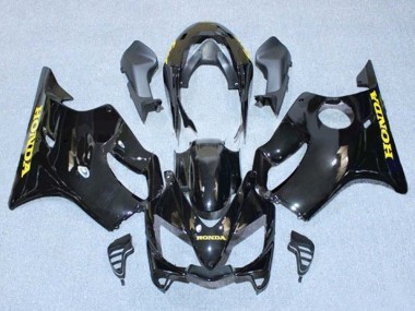 Carénages Moto Honda CBR600 F4i 2004-2007 - Noir Brillant Or Décalque Abordables