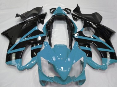 Carénages Moto Honda CBR600 F4i 2004-2007 - Bleu Clair Noir Brillant Abordables