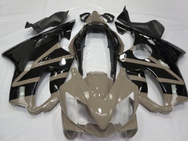 Carénages Moto Honda CBR600 F4i 2004-2007 - Taupe Brun Noir Brillant Abordables
