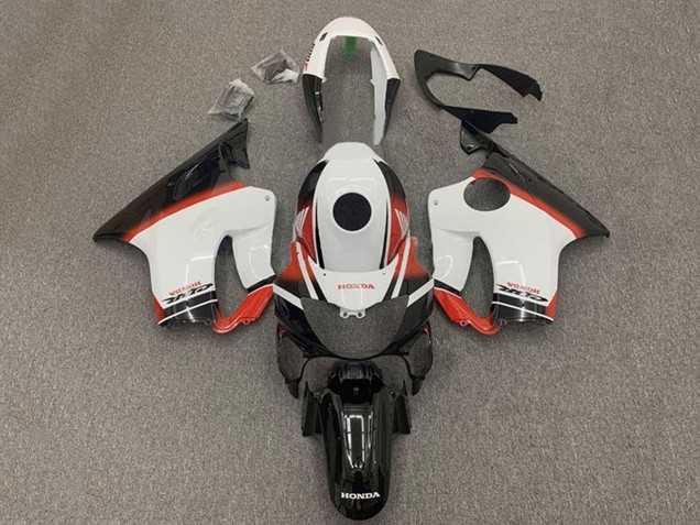 Carénages Moto Honda CBR600 F4i 2004-2007 - Blanc Rouge Noir Brillant