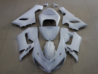 Carénages Moto Kawasaki ZX6R 2005-2006 - Matte Blanc Abordables