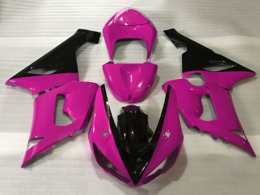 Carénages Moto Kawasaki ZX6R 2005-2006 - Rose Noir Abordables