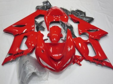 Carénages Moto Kawasaki ZX6R 2005-2006 - Rouge Abordables