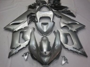 Carénages Moto Kawasaki ZX6R 2005-2006 - Argent Abordables