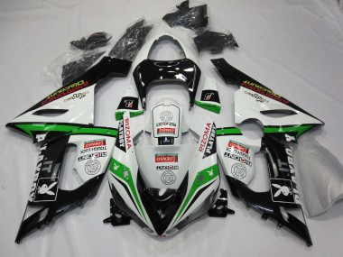 Carénages Moto Kawasaki ZX6R 2005-2006 - Blanc Noir Vert Rouge Rizoma Playboy Abordables