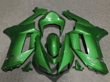 Carénages Moto Kawasaki ZX6R 2007-2008 - Vert Chrome Abordables