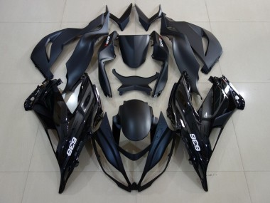 Carénages Moto Kawasaki ZX6R 2007-2008 - Noir Mat Noir Brillant Blanc Abordables