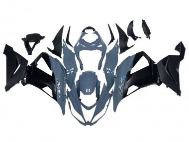 Carénages Moto Kawasaki ZX6R 2013-2018 - Gris Noir Mat Abordables
