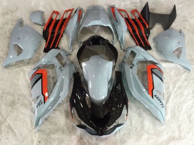 Carénages Moto Kawasaki ZX6R 2013-2018 - Nardo Gris Rouge Noir Abordables