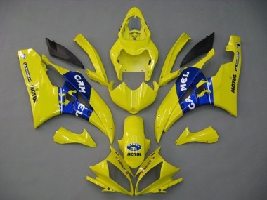 Carénages Moto Yamaha YZF R6 2006-2007 - Jaune Bleu Motul Michelin Chameau Abordables