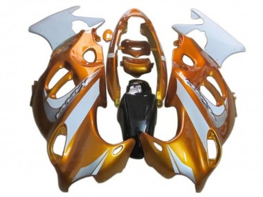 Carénages Moto Suzuki GSX600F/GSX750F 2004-2006 - Orange Blanc Abordables