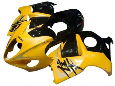 Carénages Moto Suzuki GSXR 1300 Hayabusa 1996-2007 - Jaune Noir Abordables