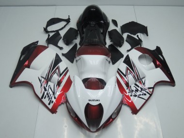 Carénages Moto Suzuki GSXR 1300 Hayabusa 1996-2007 - Blanc Bonbon Rouge Noir Abordables
