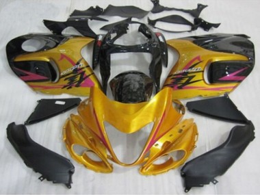 Carénages Moto Suzuki GSXR 1300 Hayabusa 1996-2007 - Or Noir Rose Abordables