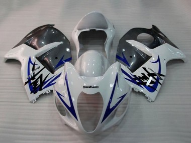 Carénages Moto Suzuki GSXR 1300 Hayabusa 2008-2020 - Blanc Bleu Gris Abordables