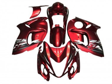 Carénages Moto Suzuki GSXR 1300 Hayabusa 2008-2020 - Rouge Argent Blanc Abordables