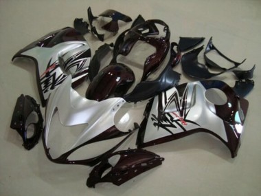 Carénages Moto Suzuki GSXR 1300 Hayabusa 2008-2020 - Argent Noir Abordables