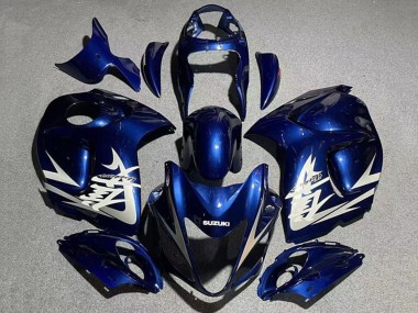 Carénages Moto Suzuki GSXR 1300 Hayabusa 2008-2020 - Navy Bleu Blanc Gris Abordables