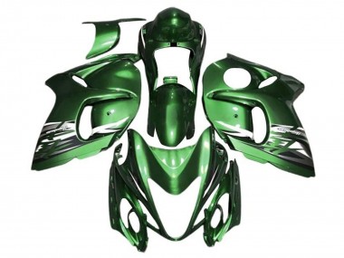 Carénages Moto Suzuki GSXR 1300 Hayabusa 2008-2020 - Vert Argent Blanc Abordables