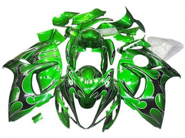 Carénages Moto Suzuki GSXR 1300 Hayabusa 2008-2020 - Vert Noir Tribal Abordables