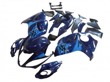 Carénages Moto Suzuki GSXR 1300 Hayabusa 2008-2020 - Bleu Foncé Bleu Clair Abordables