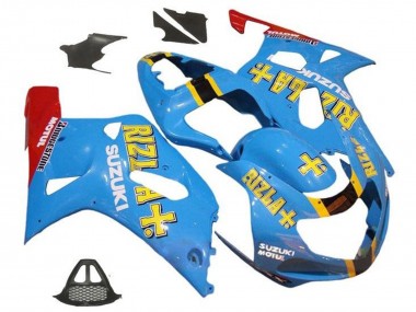 Carénages Moto Suzuki GSXR1000 2000-2002 - Bleu Jaune Rouge Rizla Abordables