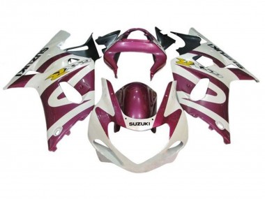 Carénages Moto Suzuki GSXR1000 2000-2002 - Blanc Violet Jaune Abordables