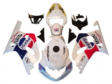Carénages Moto Suzuki GSXR1000 2000-2002 - Blanc Rouge Bleu Pepsi Abordables