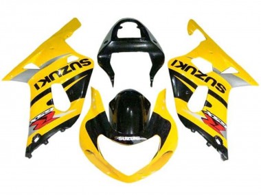 Carénages Moto Suzuki GSXR1000 2000-2002 - Jaune Gris Noir Abordables