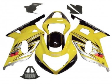 Carénages Moto Suzuki GSXR1000 2000-2002 - Jaune Argent Noir Brillant Abordables