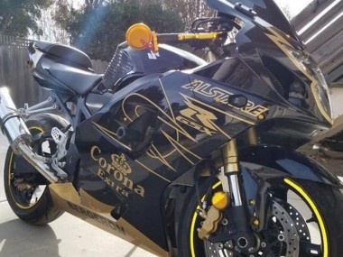 Carénages Moto Suzuki GSXR 1000 2003-2004 - Noir Or Corona Abordables