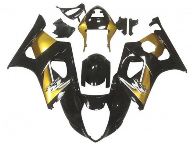 Carénages Moto Suzuki GSXR 1000 2003-2004 - Or Noir Brillant