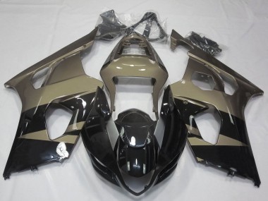 Carénages Moto Suzuki GSXR 1000 2003-2004 - Noir Brillant Taupe Brun Abordables