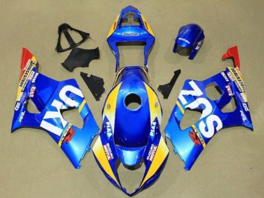 Carénages Moto Suzuki GSXR 1000 2003-2004 - Bleu Jaune Rouge Blanc Motul Abordables