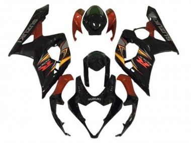 Carénages Moto Suzuki GSXR 1000 2005-2006 - Noir Rouge Jaune Gris Abordables