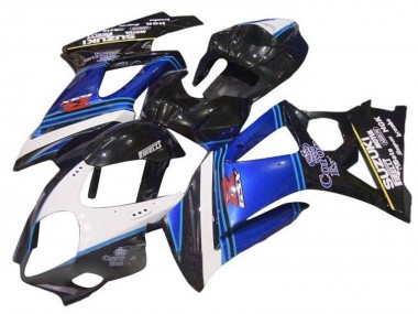 Carénages Moto Suzuki GSXR 1000 2005-2006 - Noir Brillant Bleu Blanc Corona Abordables