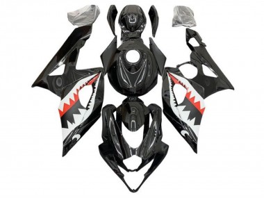 Carénages Moto Suzuki GSXR 1000 2005-2006 - Noir Blanc Rouge Requin Abordables