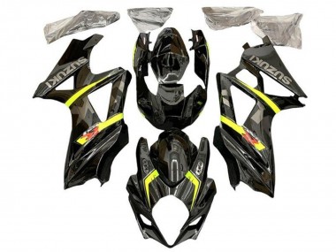Carénages Moto Suzuki GSXR 1000 2005-2006 - Noir Jaune Gris Abordables